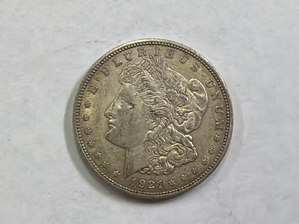 1921D MORGAN SILVER DOLLAR