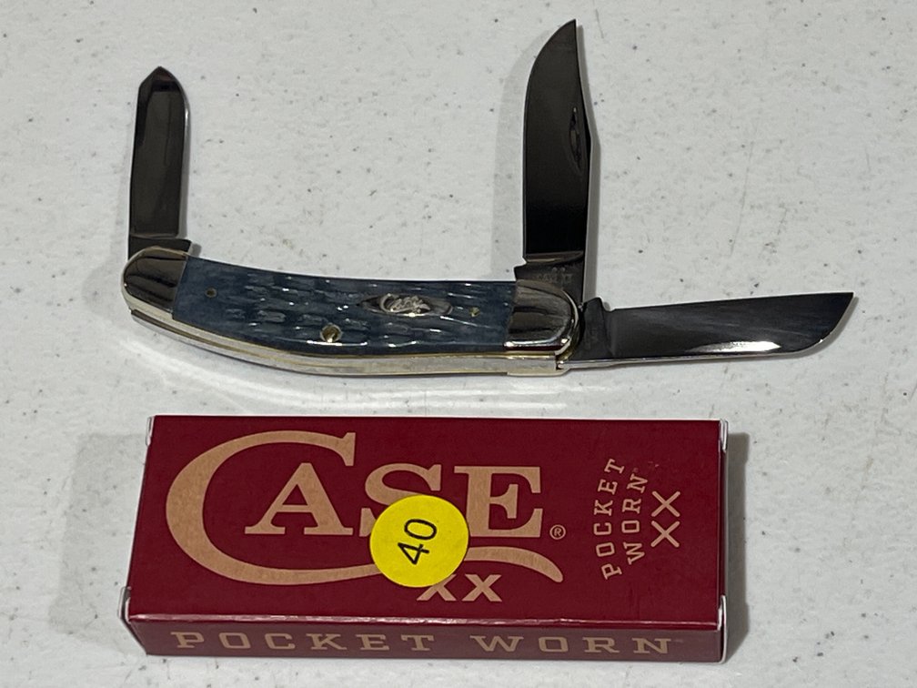 CASE XX BOSE POCKET WORN GRAY BONE CRANDALL JIG SOWBELLY KNIFE