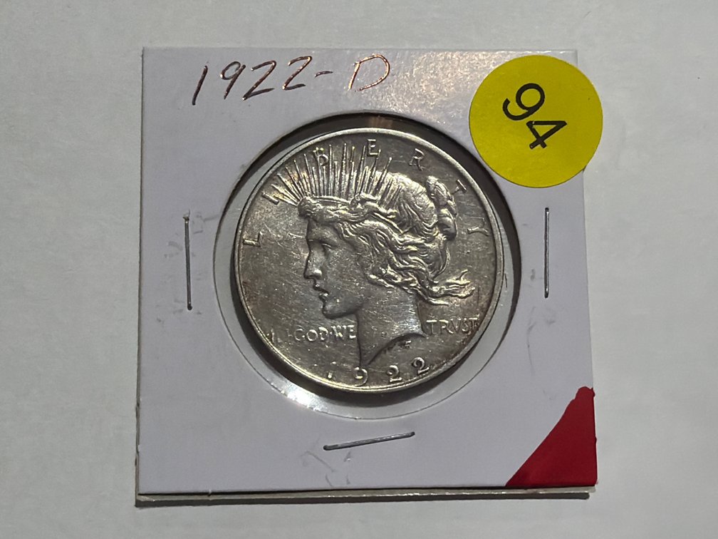 1922 D  PEACE DOLLAR