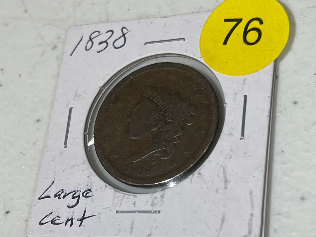 1838 LARGE CENT