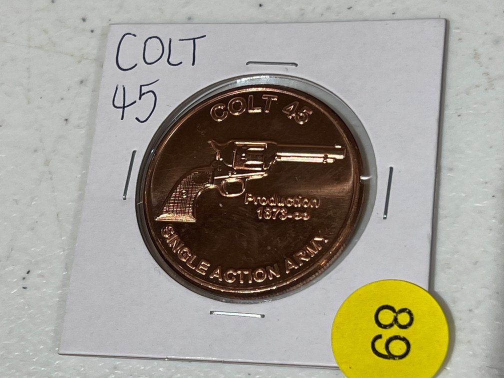 1 OZ COLT 45 COPPER ROUND
