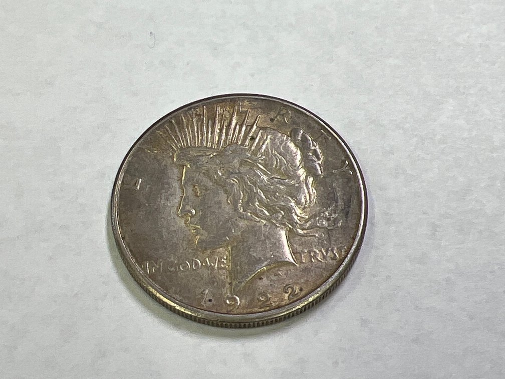 1922-S SILVER PEACE DOLLAR