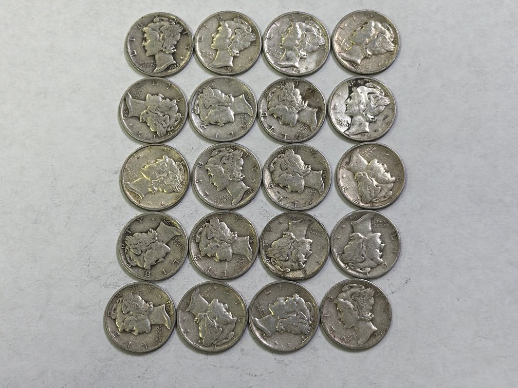 20 MERCURY DIMES