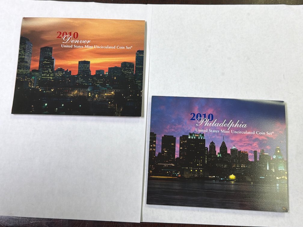 2010 DENVER & PHILADELPHIA UNCIRCULATED COIN SETS