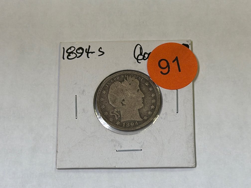 1894 S BARBER  QUARTER