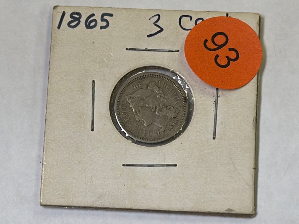 1865 3 CENT COIN