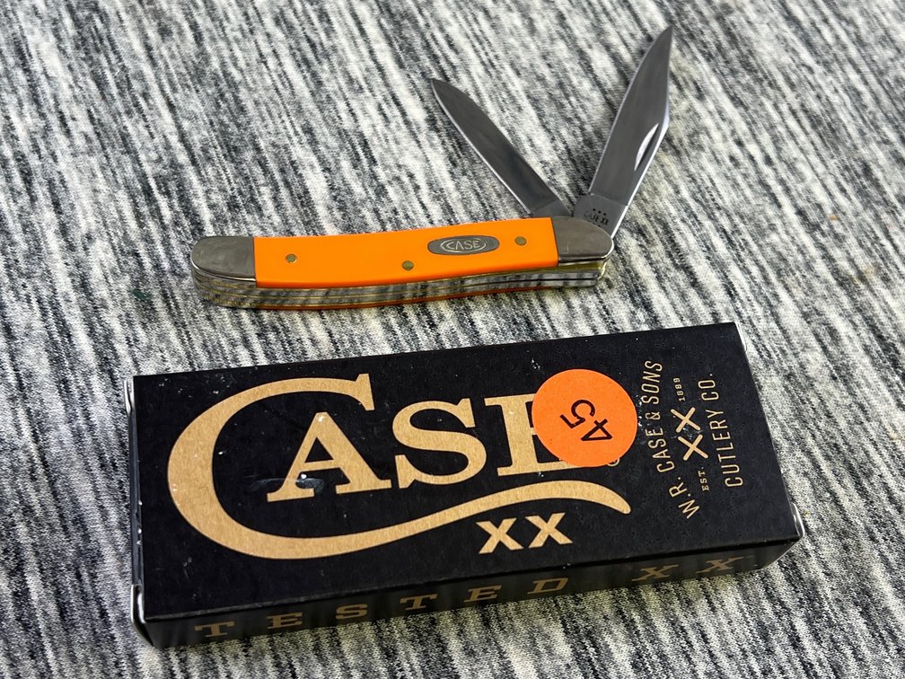 CASE XX ORANGE SYNTHETIC SMOOTH MEDIUM JACK KNIFE