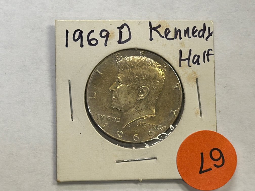 1969 D KENNEDY HALF DOLLAR