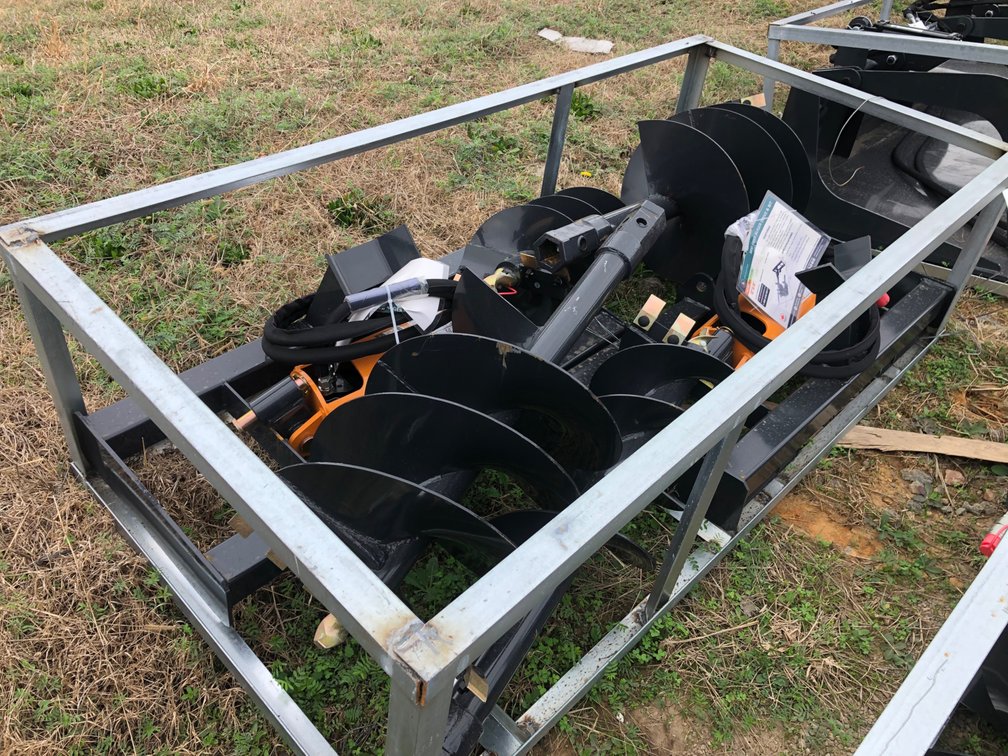 (2) SETS SKID STEER AUGER SETS