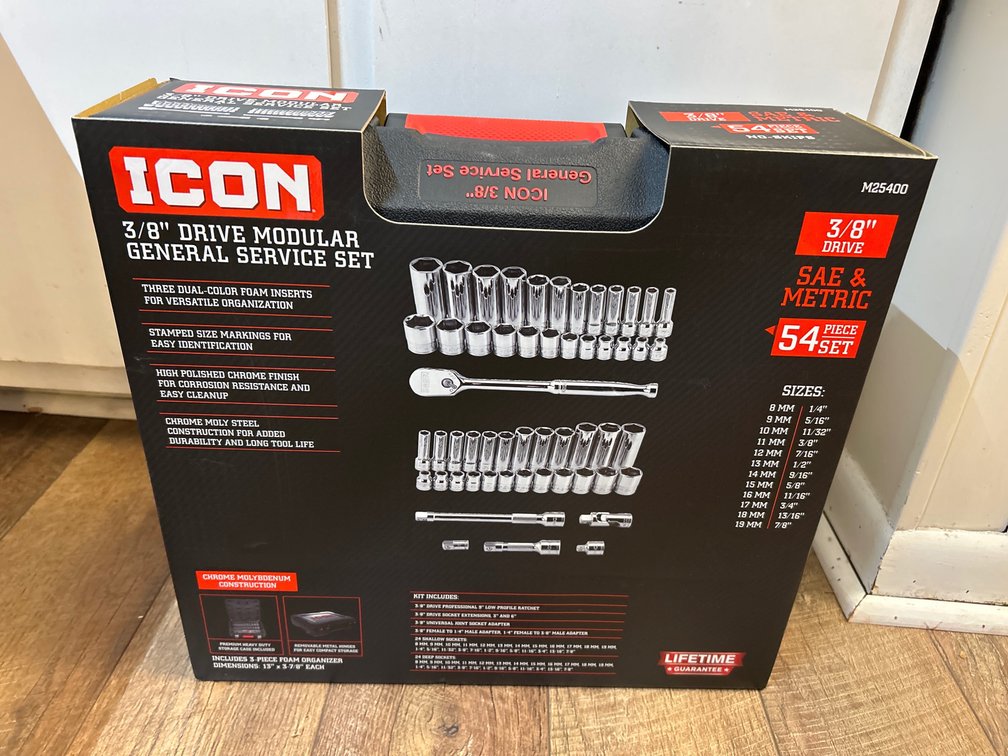 NEW ICON 3/8” GENERAL SERVICE SOCKET SET