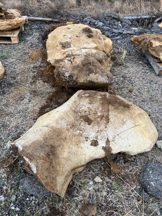 (2) LARGE LANDSCAPE ROCKS
