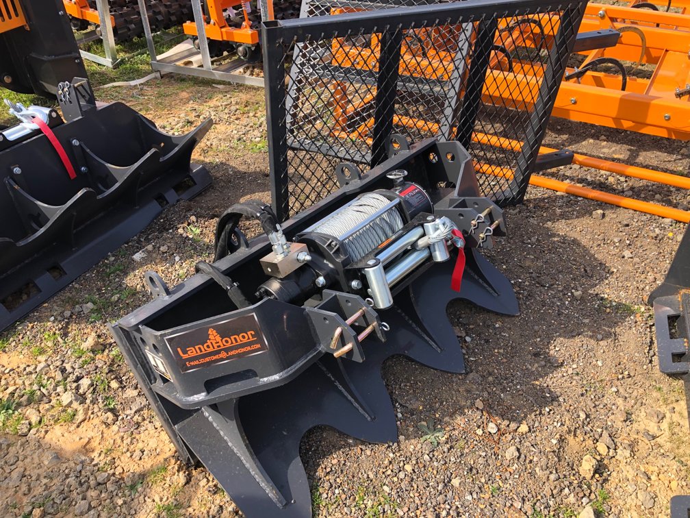 15,000 SKID STEER HYDRAULIC WINCH &