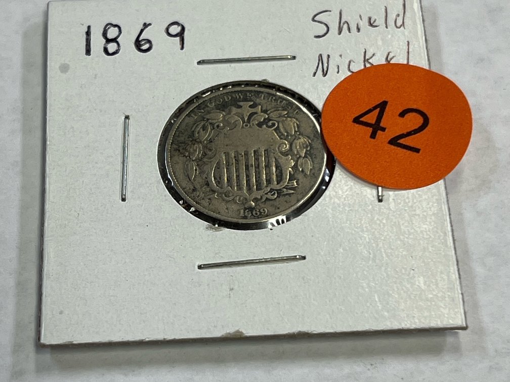 1869 SHIELD NICKEL
