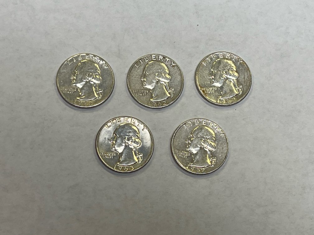 (5) SILVER QUARTERS