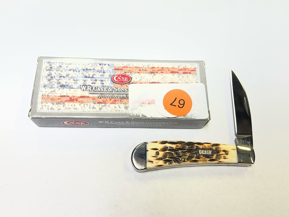 CASE XX SWAY BACK BURNT AMBER KNIFE