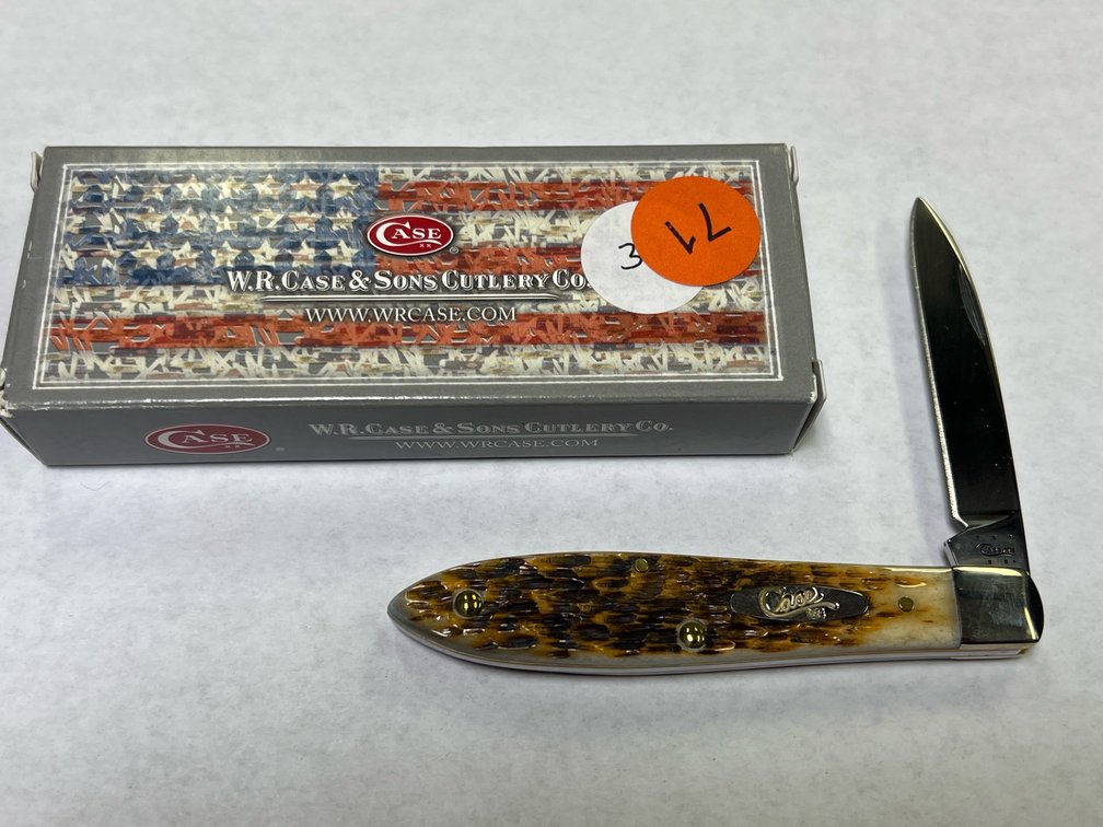 CASE XX TEARDROP JACK AMBER KNIFE