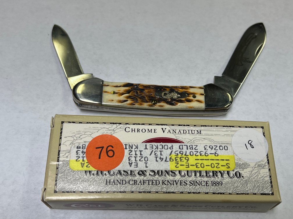 CASE XX CANOE AMBER KNIFE