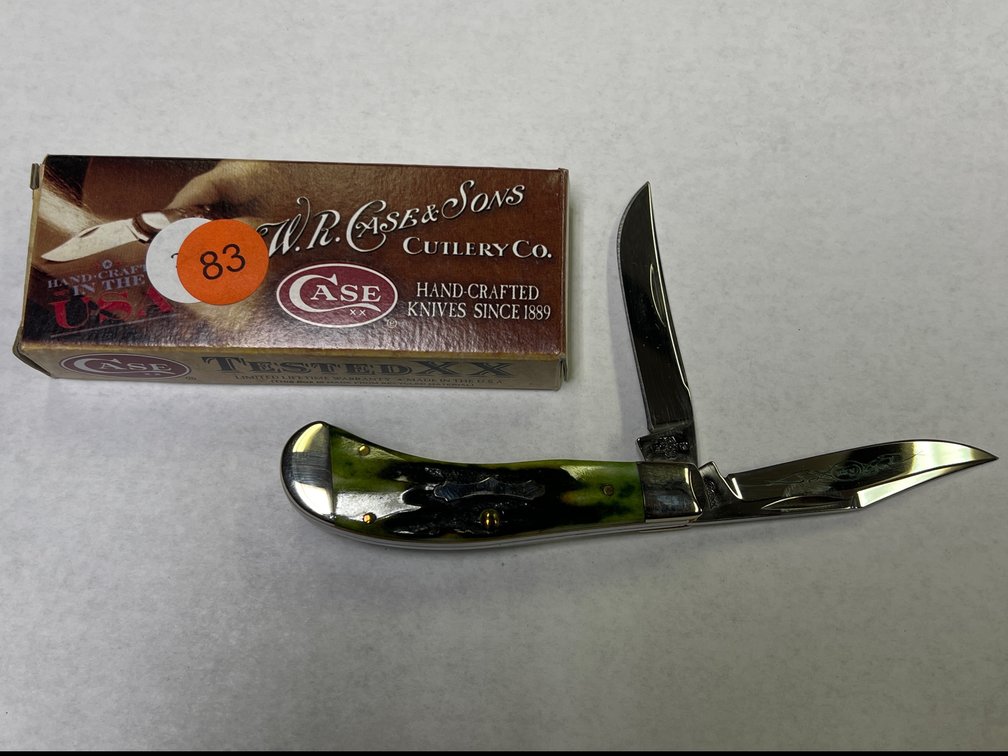 CASE XX SADDLEHORN GREEN STAG KNIFE