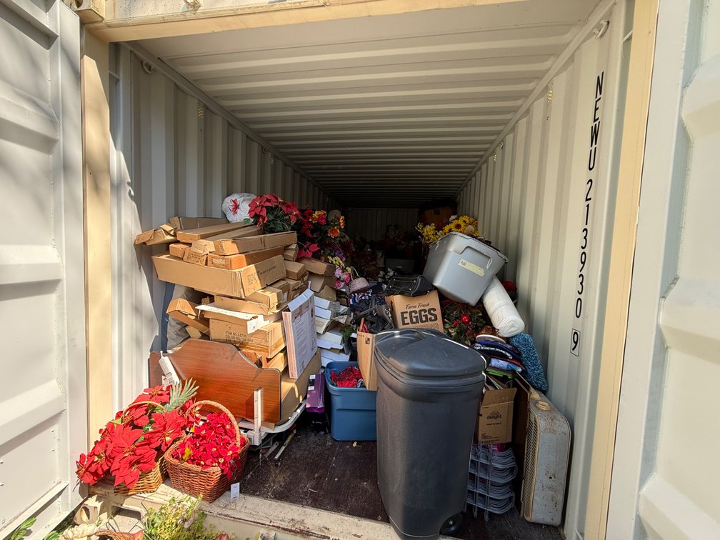 20’ CONTAINER OF FLORAL SUPPLIES