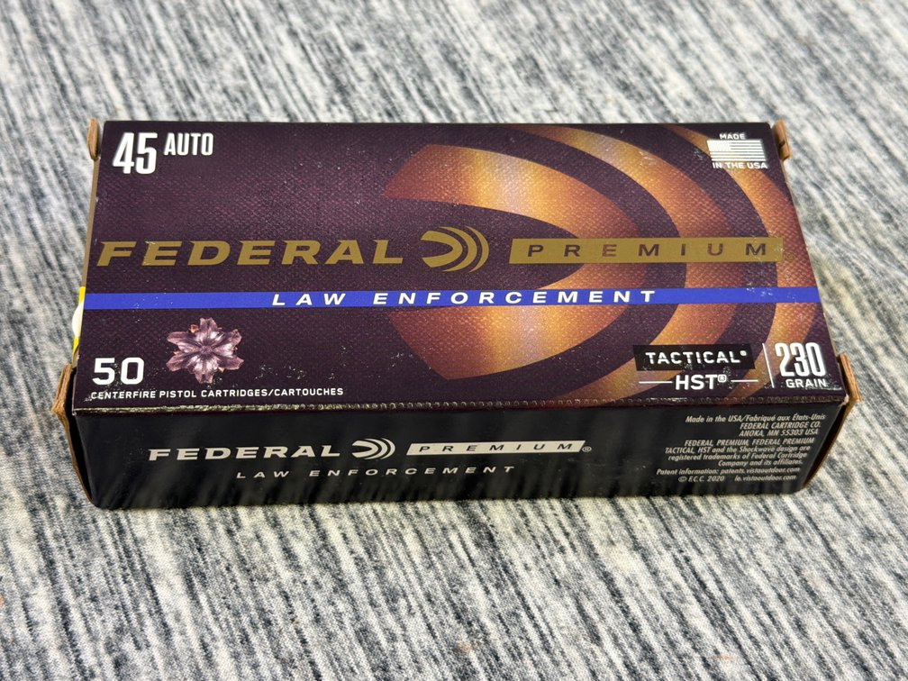 50 ROUNDS OF FEDERAL 45 AUTO AMMO