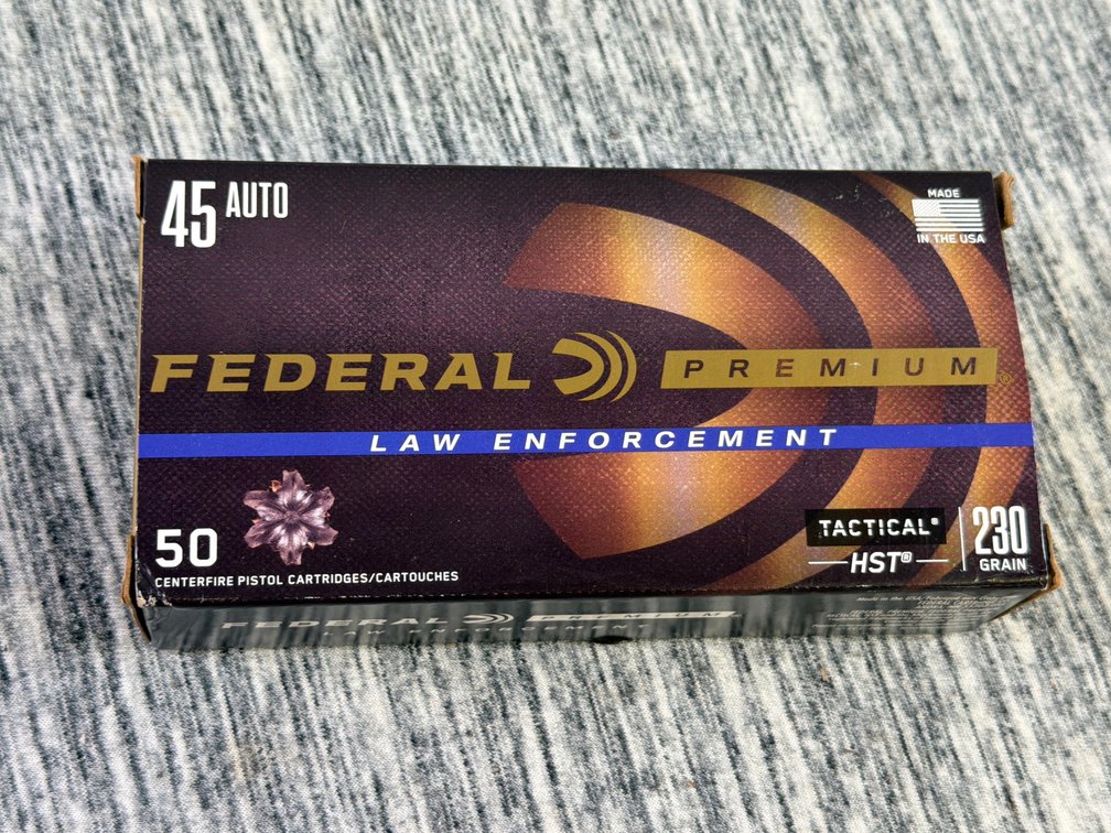 50 ROUNDS OF FEDERAL 45 AUTO AMMO