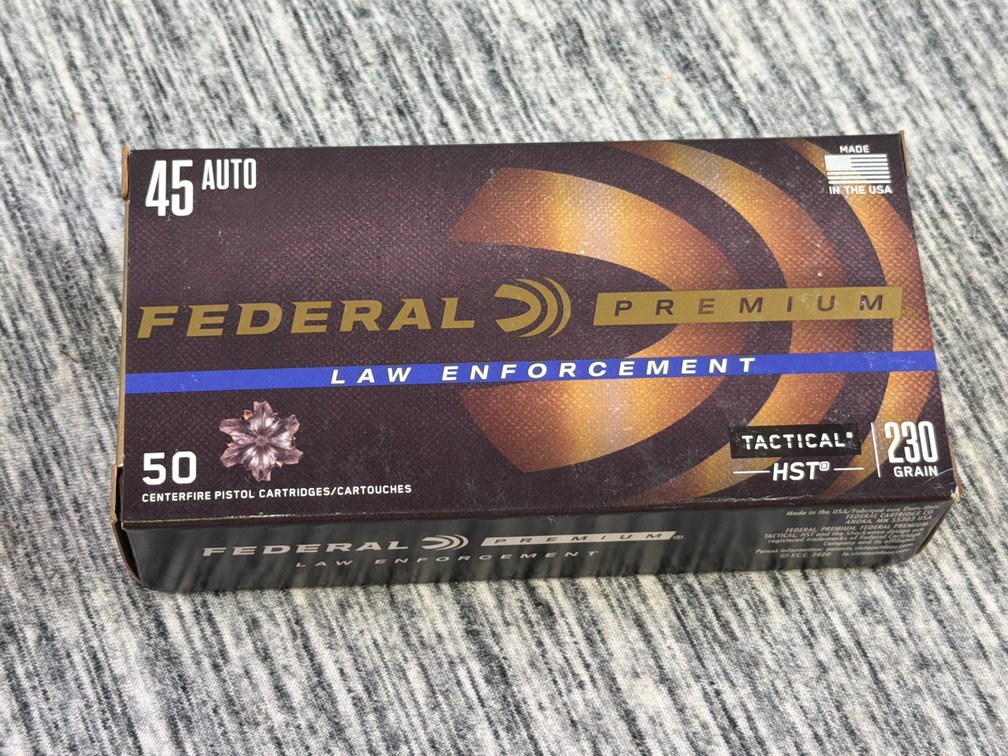 50 ROUNDS OF FEDERAL 45 AUTO AMMO