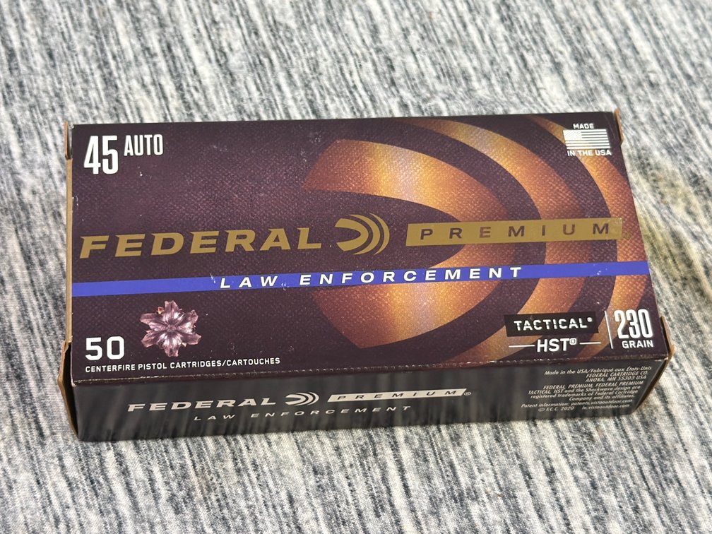 50 ROUNDS OF FEDERAL 45 AUTO AMMO