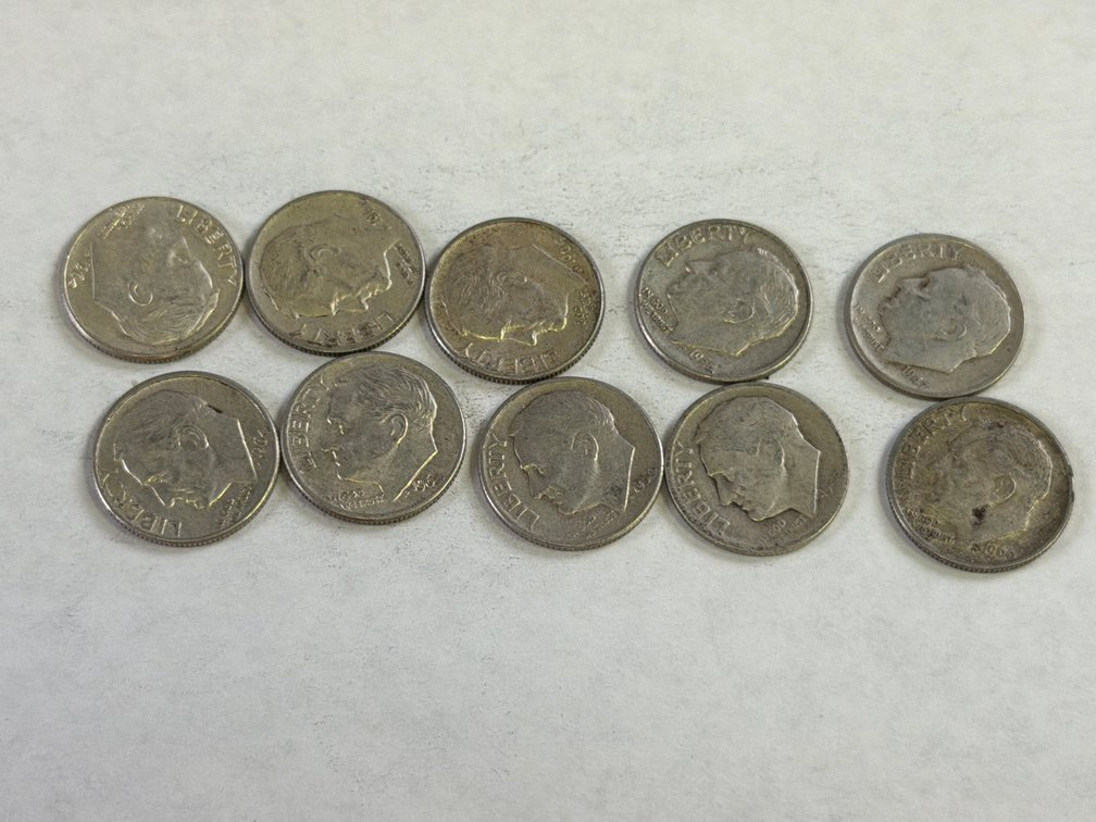 (10) SILVER ROOSEVELT DIMES