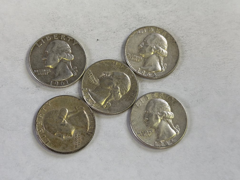 (5) WASHINGTON SLIVER QUARTERS