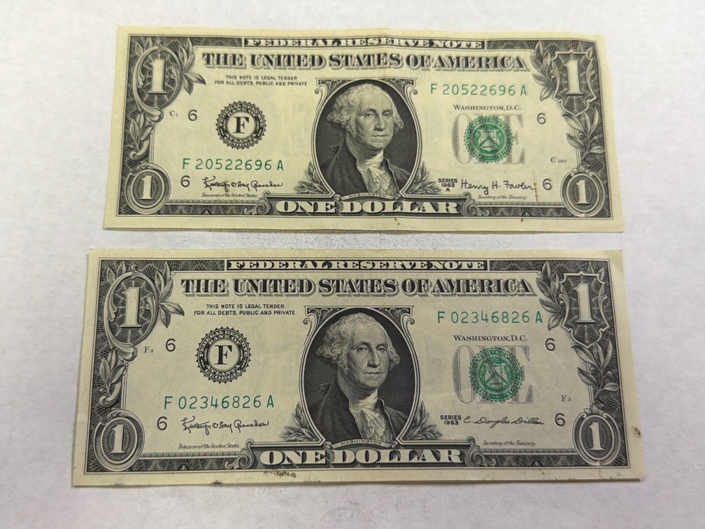 (2) FEDERAL RESERVE NOTES SERIES 1963