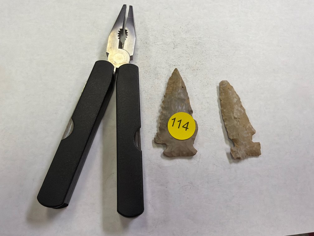 TWO ARROW HEADS AND MULTITOOL