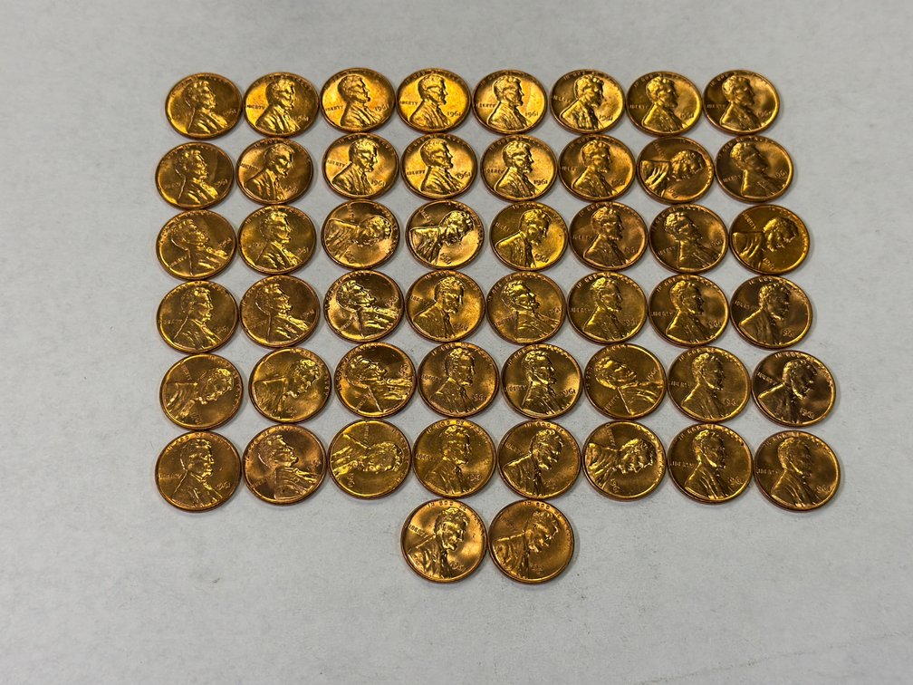 (50) 1961 PENNIES
