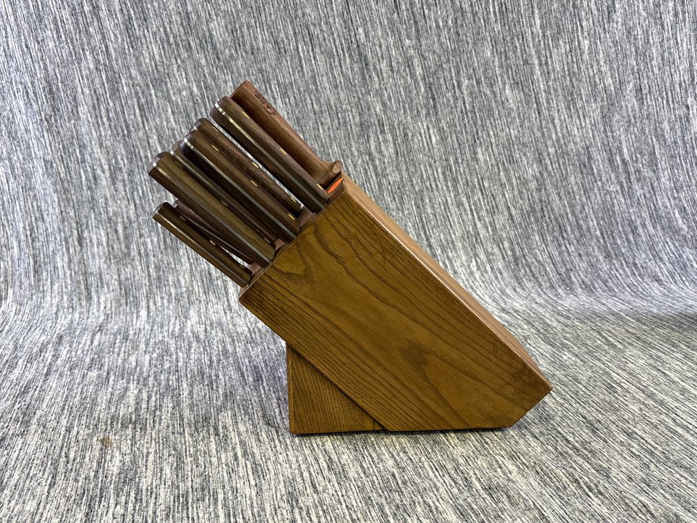 CASE XX NINE PIECE KITCHEN KNIFE BLOCK SET