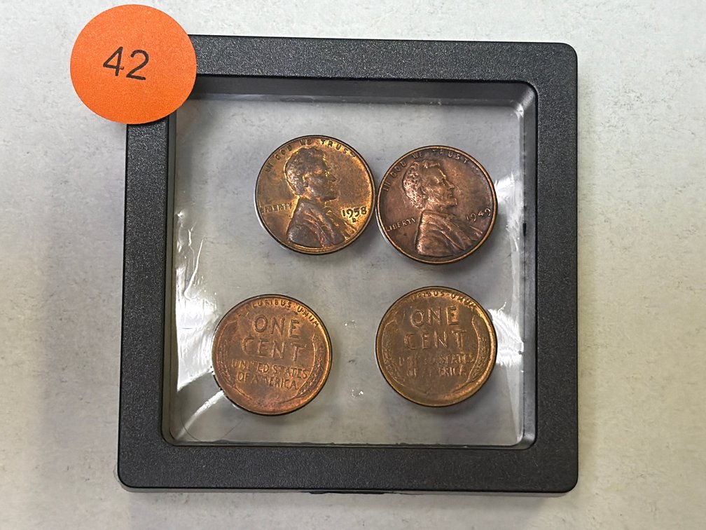 4 WHEAT PENNIES