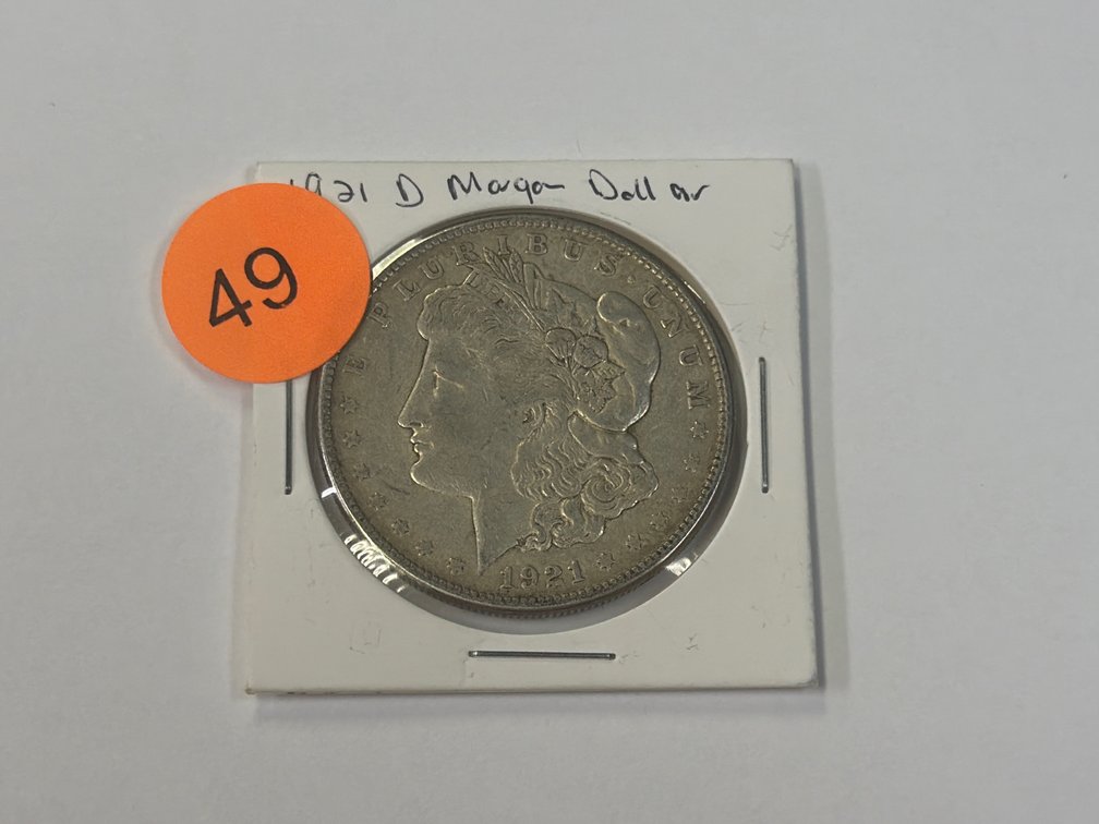 1921 D MORGAN SILVER DOLLAR
