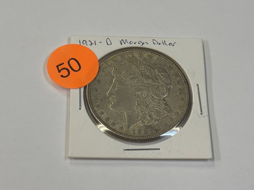 1921 D MORGAN SILVER DOLLAR