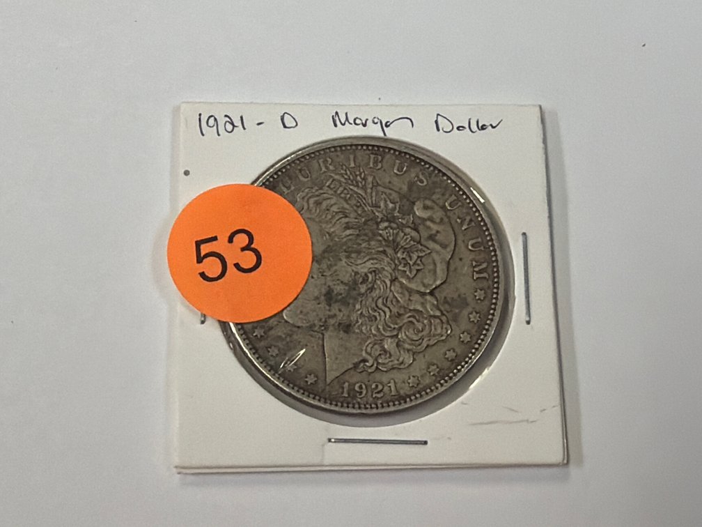 1921 D MORGAN SILVER DOLLAR