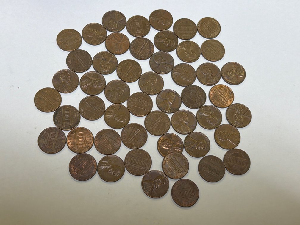 (50) 1964 PENNIES