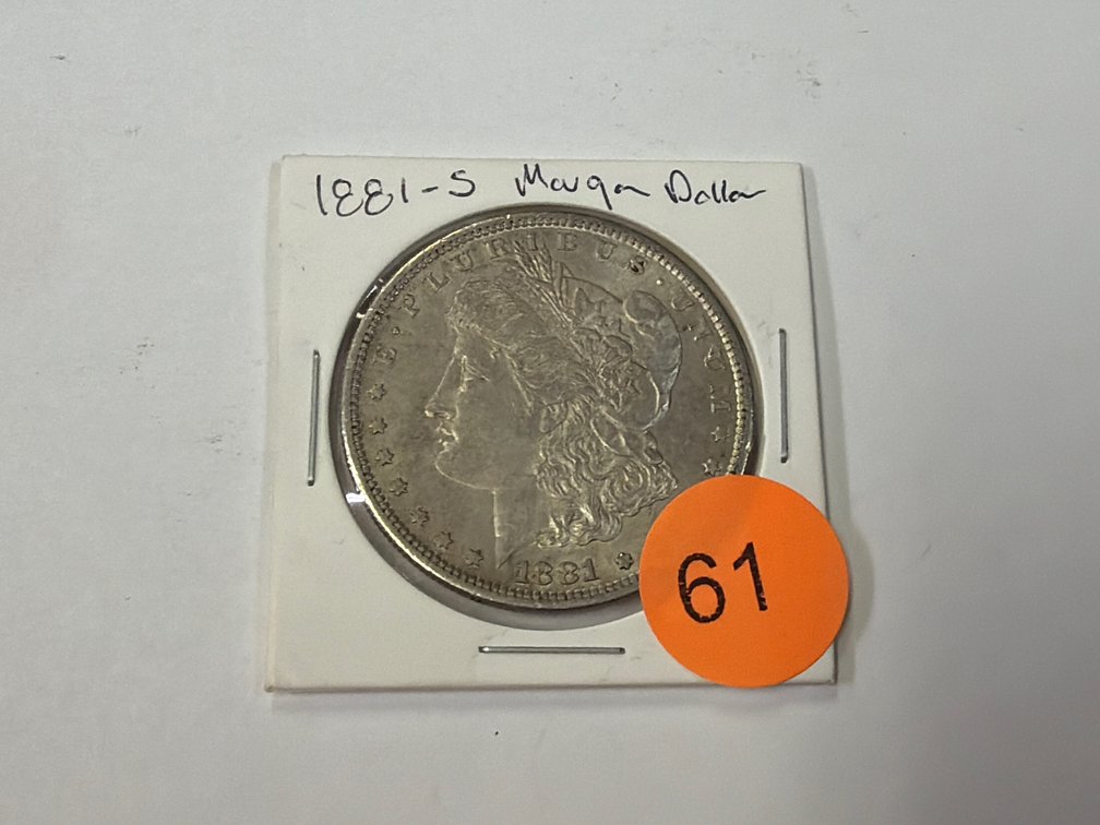1881 S MORGAN SILVER DOLLAR
