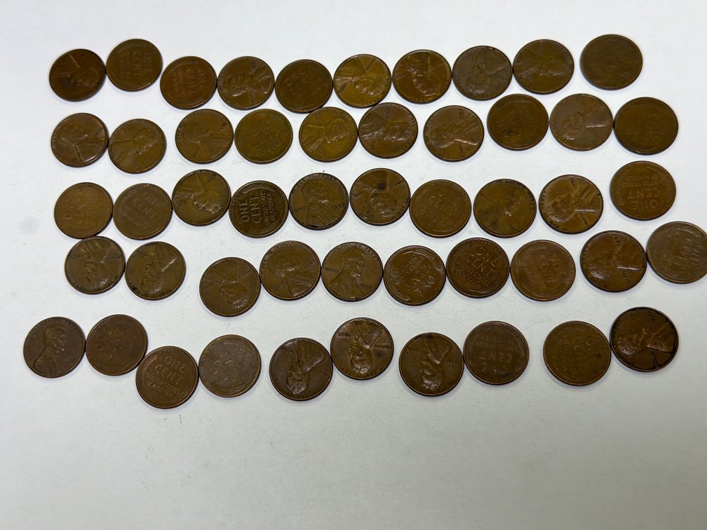 (50) WHEAT PENNIES