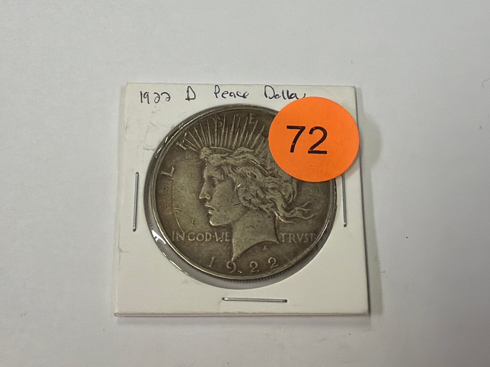 1922 D SILVER PEACE DOLLAR