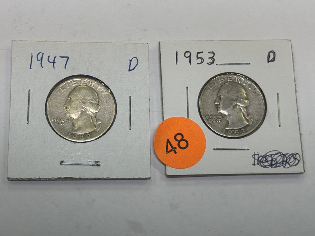 1947&1953 WASHINGTON QUARTERS