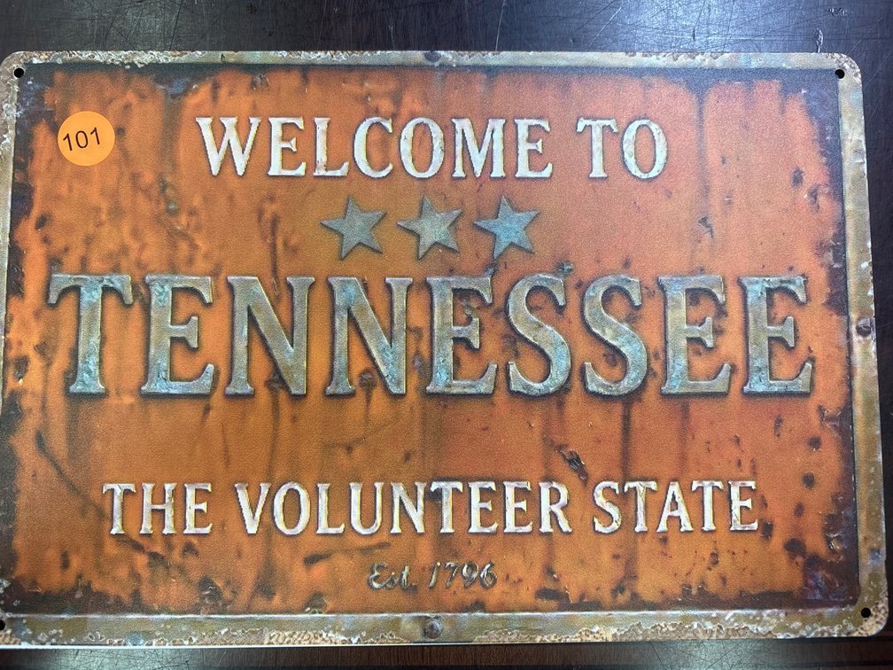 WELCOME TO TENNESSEE SIGN