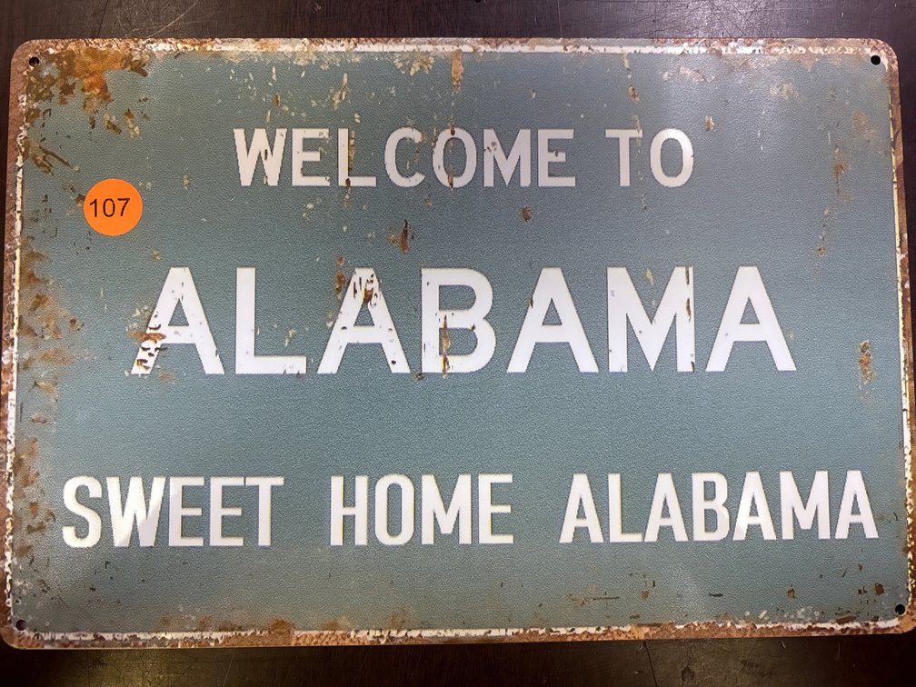 WELCOME TO ALABAMA SIGN