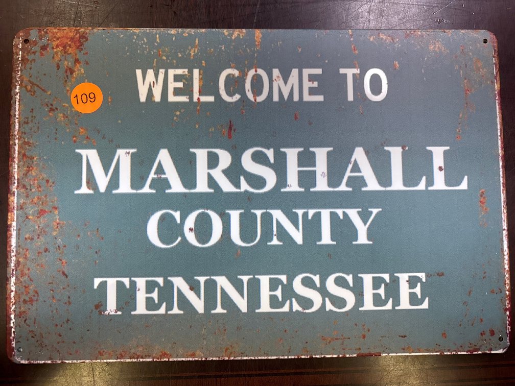 WELCOME TO MARSHALL COUNTY SIGN