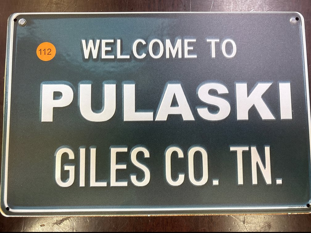 WELCOME TO PULASKI SIGN
