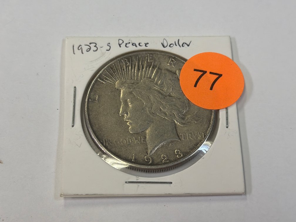 1923 S SILVER PEACE DOLLAR