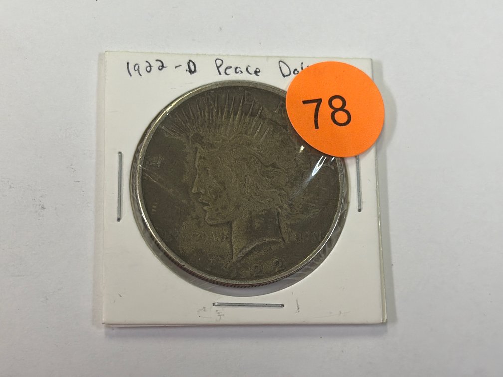 1922 D SILVER PEACE DOLLAR