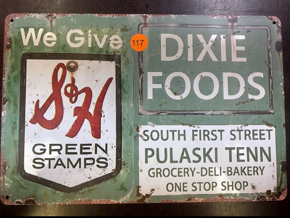 DIXIE FOODS SIGN