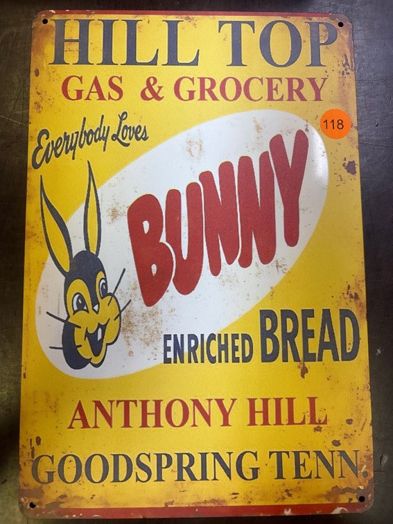 BUNNY BREAD SIGN